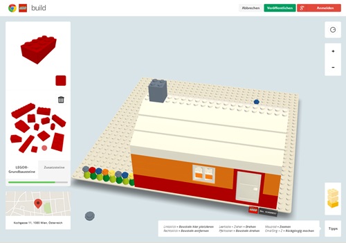 Ein Lego Huschen online bauen